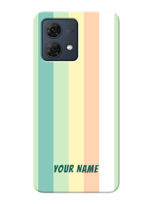 Custom Motorola Moto G84 5G Custom Hard Phone Case - Multi - Colour Stripes Design