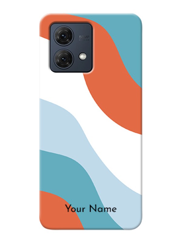 Custom Motorola Moto G84 5G Custom Hard Phone Case - Coloured Waves Design