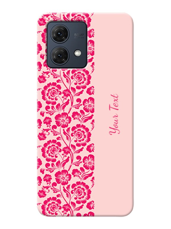 Custom Motorola Moto G84 5G Custom Hard Phone Case - Attractive Floral Pattern Design