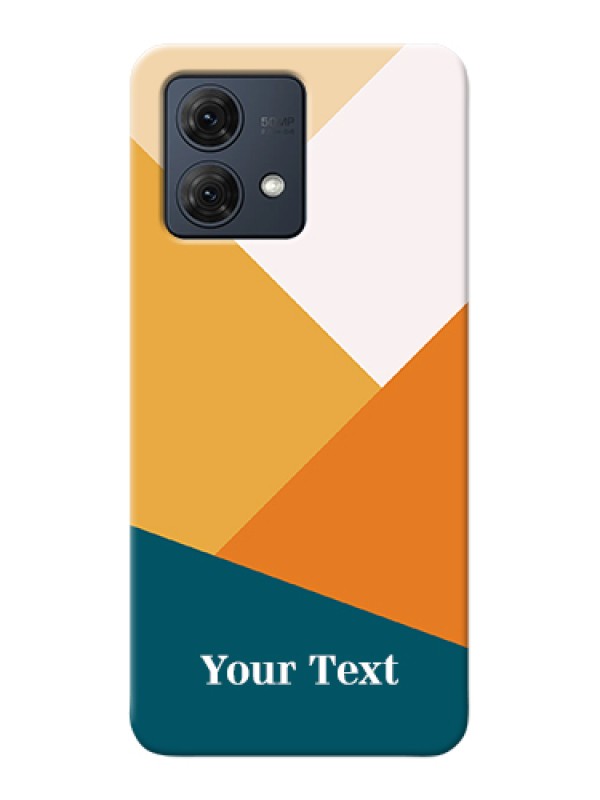 Custom Motorola Moto G84 5G Custom Hard Phone Case - Stacked Multi - Colour Design