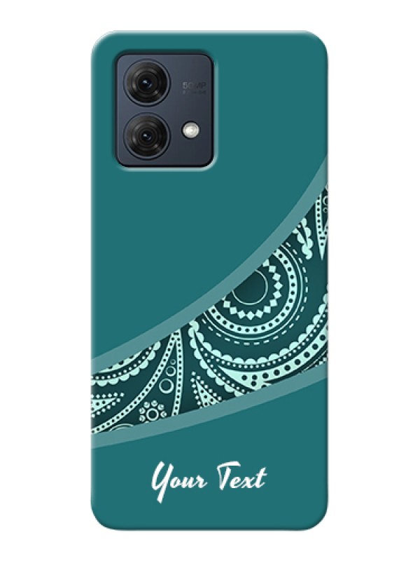 Custom Motorola Moto G84 5G Custom Hard Phone Case - Semi Visible Floral Design