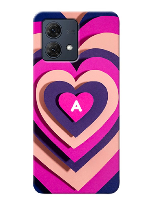 Custom Motorola Moto G84 5G Custom Hard Phone Case - Cute Heart Pattern Design