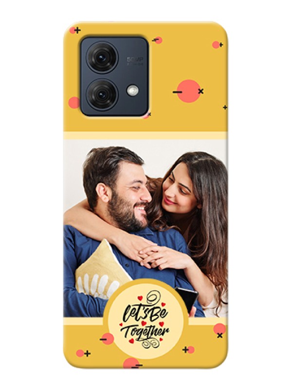 Custom Motorola Moto G84 5G Custom Hard Phone Case - Lets Be Together Design