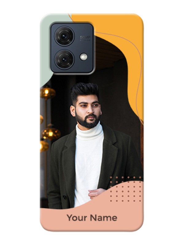 Custom Motorola Moto G84 5G Custom Hard Phone Case - Tri - Coloured Overlay Design