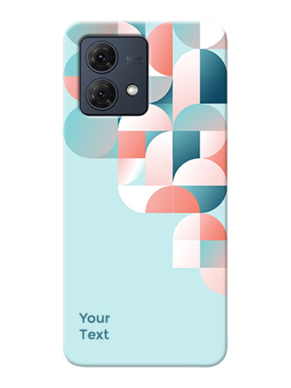 Custom Motorola Moto G84 5G Custom Hard Phone Case - Stylish Semi - Circle Pattern Design