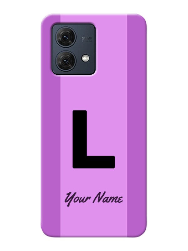 Custom Motorola Moto G84 5G Custom Hard Phone Case - Tricolor Custom Text Design