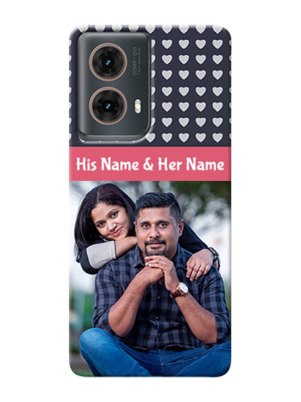 Custom Moto G85 5G Custom Mobile Case with Love Symbols Design