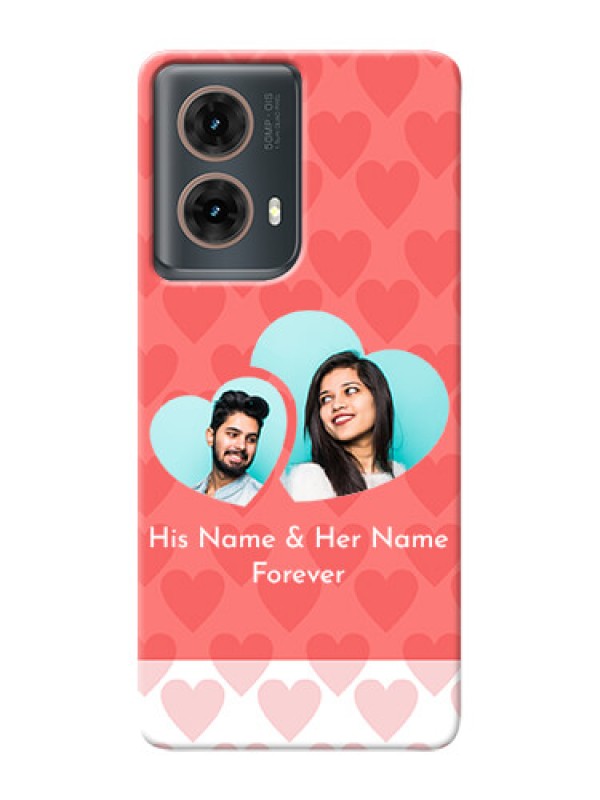 Custom Moto G85 5G personalized phone covers: Couple Pic Upload Design