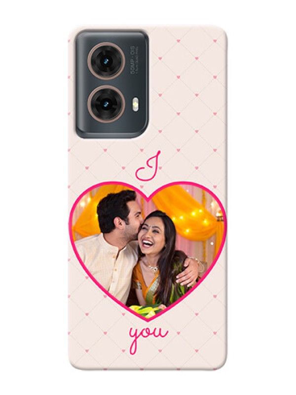 Custom Moto G85 5G Personalized Mobile Covers: Heart Shape Design