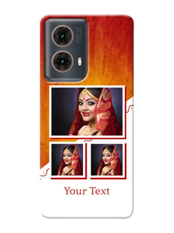 Custom Moto G85 5G Personalised Phone Cases: Wedding Memories Design