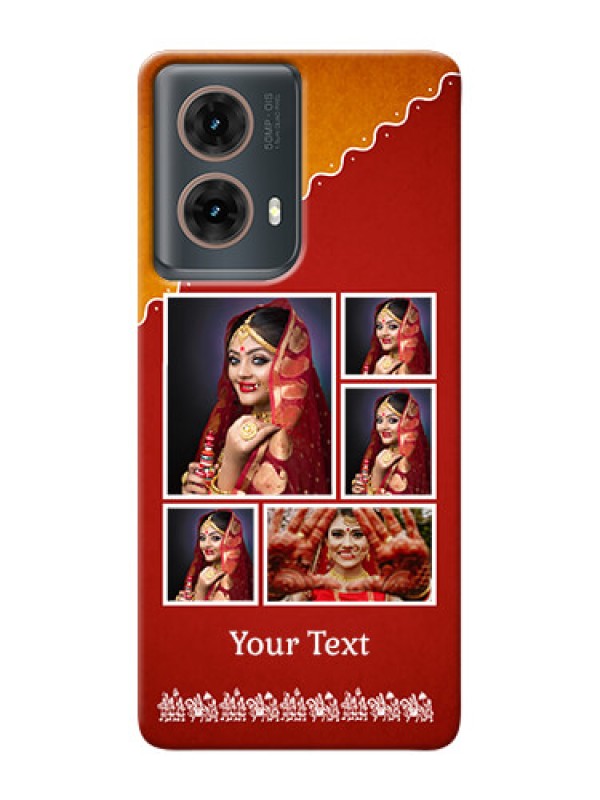 Custom Moto G85 5G customized phone cases: Wedding Pic Upload Design
