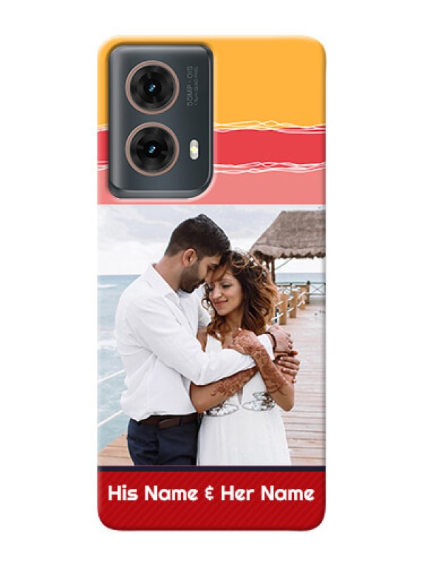 Custom Moto G85 5G custom mobile phone covers: Colorful Case Design