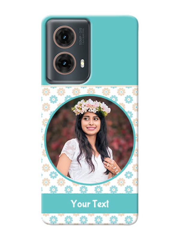 Custom Moto G85 5G Custom Mobile Back Covers: Beautiful Flowers Design