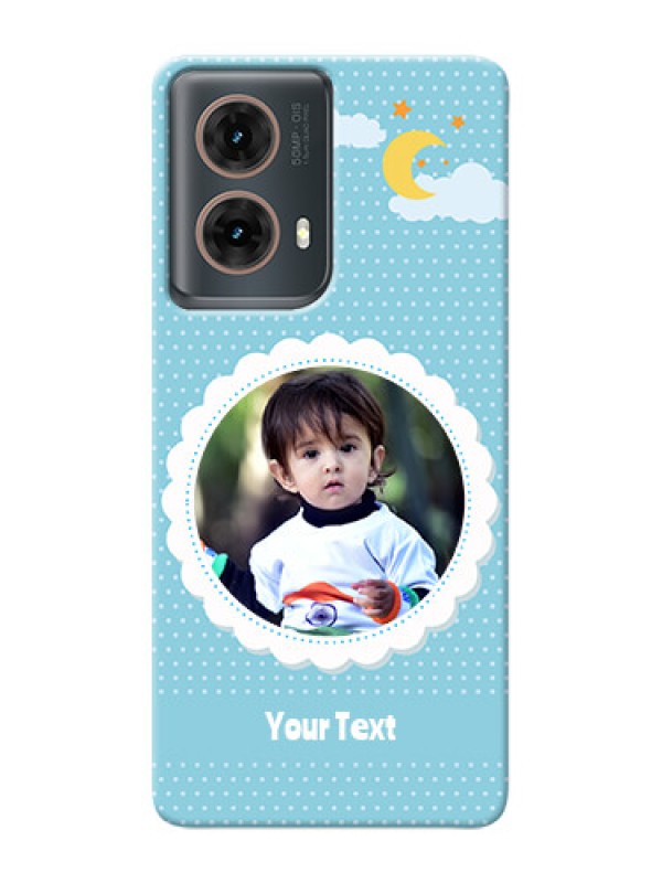 Custom Moto G85 5G mobile cases online: violet Pattern Design