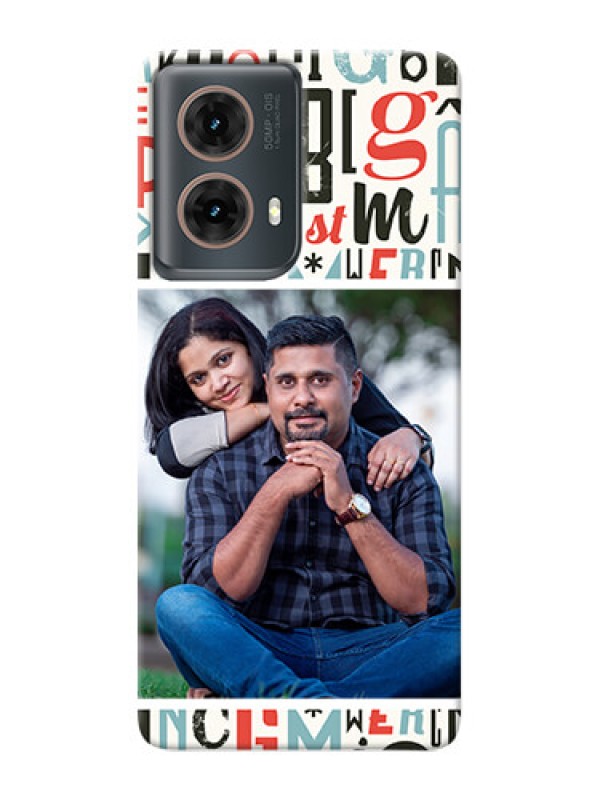 Custom Moto G85 5G custom mobile phone covers: Alphabet Design