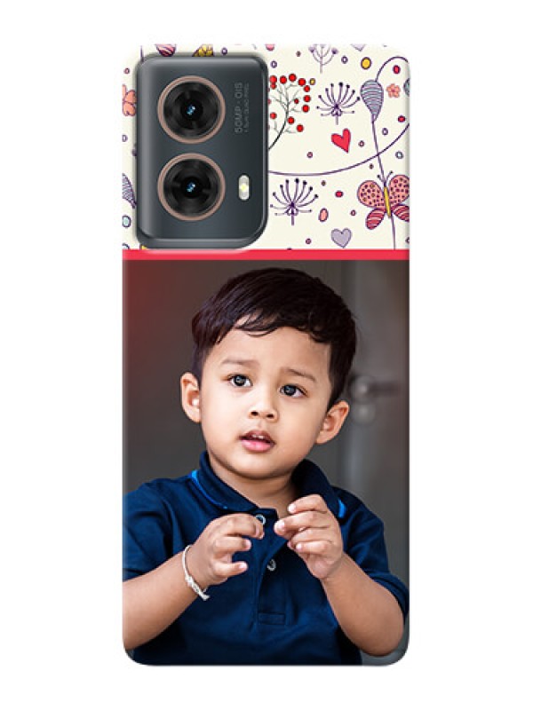 Custom Moto G85 5G phone back covers: Premium Floral Design