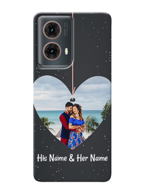 Custom Moto G85 5G custom phone cases: Hanging Heart Design