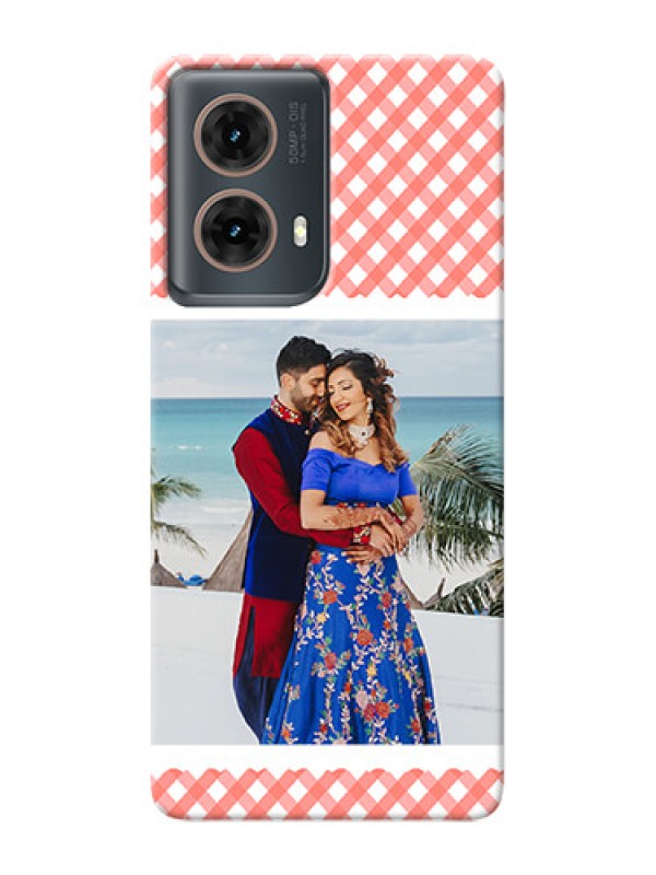 Custom Moto G85 5G custom mobile cases: Pink Pattern Design