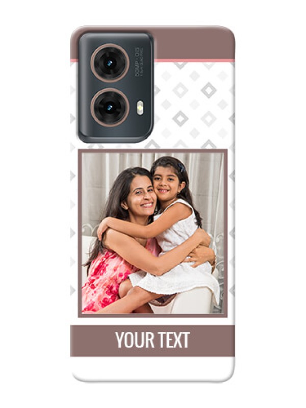 Custom Moto G85 5G custom back covers: Simple Diamond Design