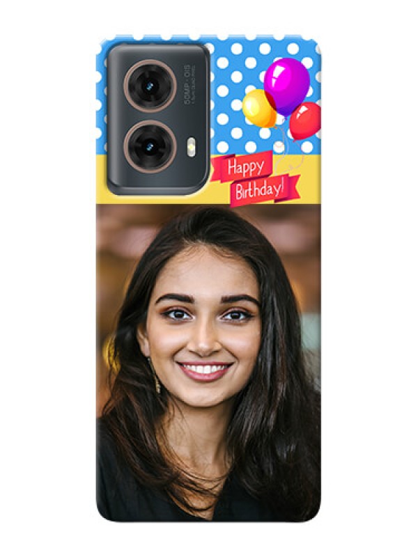 Custom Moto G85 5G custom mobile back covers: Happy Birthday Design