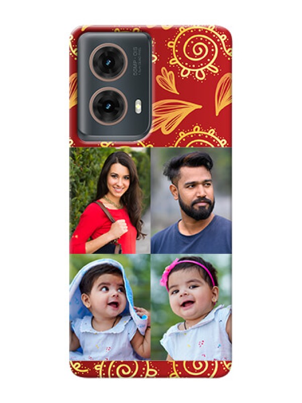 Custom Moto G85 5G Mobile Phone Cases: 4 Image Traditional Design