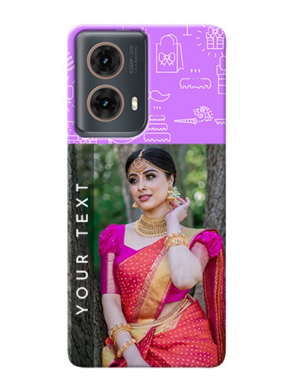 Custom Moto G85 5G Personalized Phone Cases: Birthday Icons Design