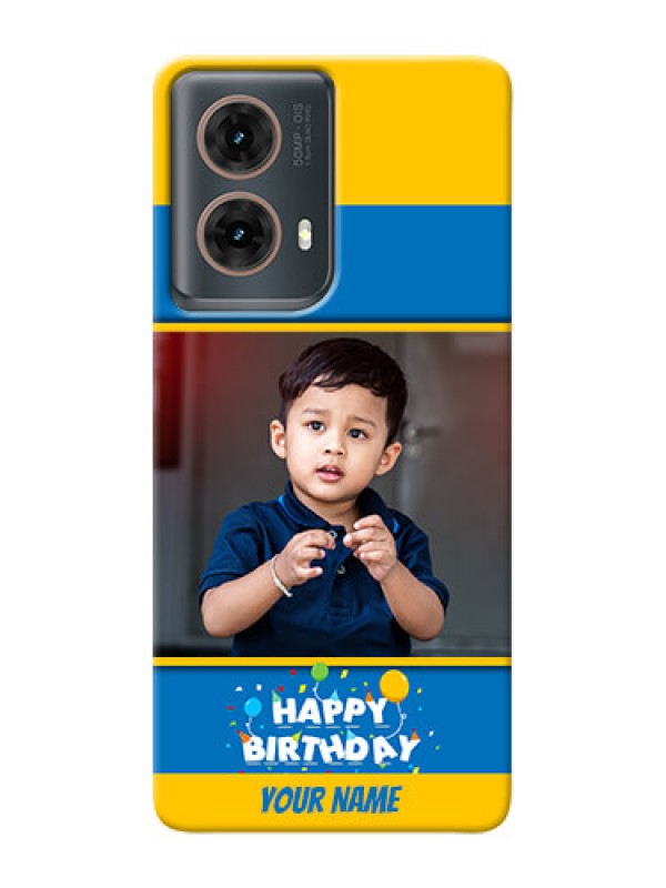 Custom Moto G85 5G Mobile Back Covers Online: Birthday Wishes Design