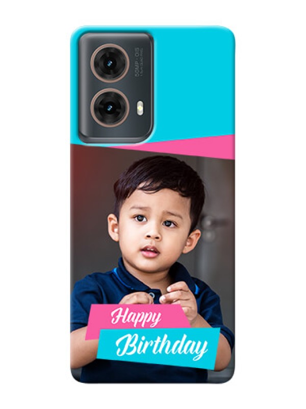 Custom Moto G85 5G Mobile Covers: Image Holder with 2 Color Design