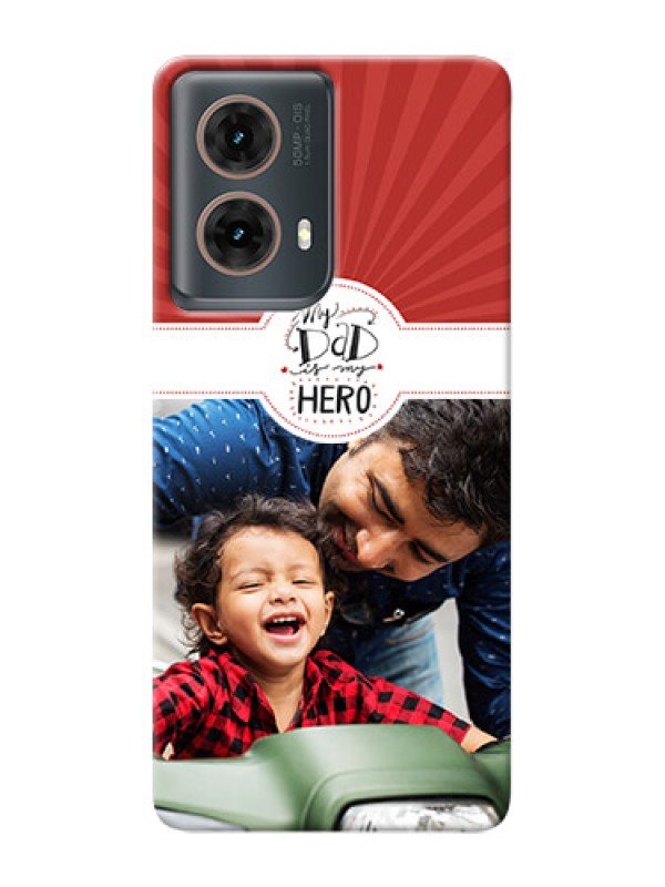 Custom Moto G85 5G custom mobile phone cases: My Dad Hero Design
