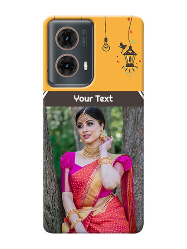 Custom Moto G85 5G custom back covers with Family Picture and Icons