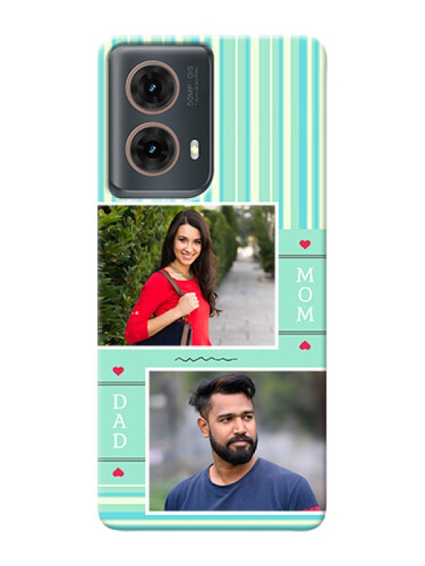 Custom Moto G85 5G custom mobile phone covers: Mom And Dad Pic Design