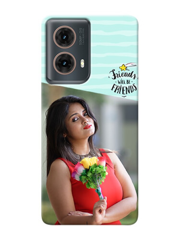 Custom Moto G85 5G Mobile Back Covers: Friends Picture Icon Design