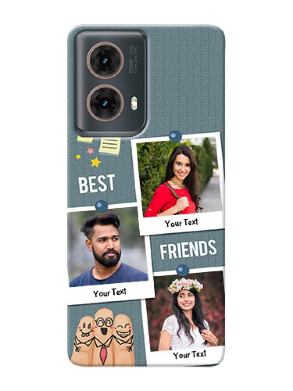Custom Moto G85 5G Mobile Cases: Sticky Frames and Friendship Design