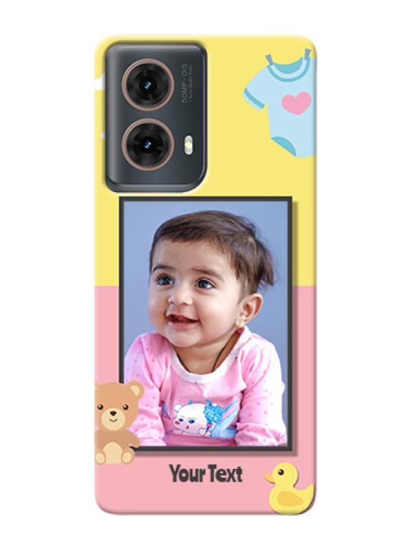 Custom Moto G85 5G Back Covers: Kids 2 Color Design