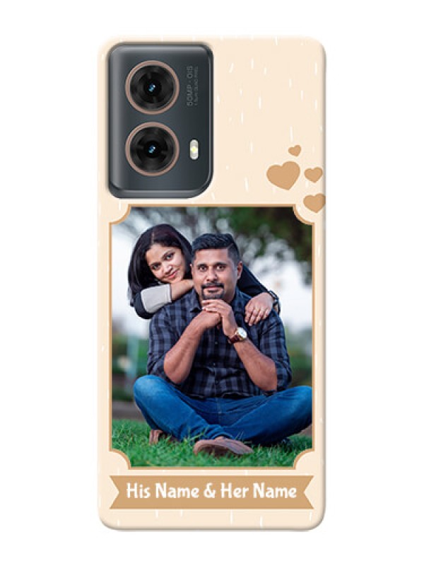 Custom Moto G85 5G mobile phone cases with confetti love design