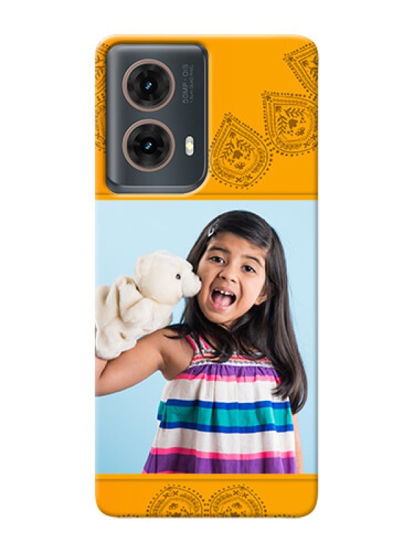 Custom Moto G85 5G custom mobile back covers: Photo Wedding Design