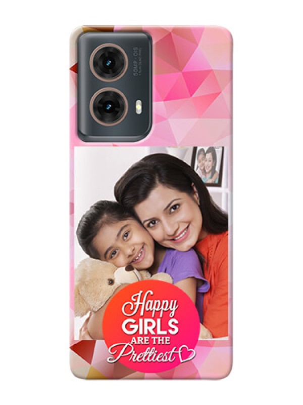 Custom Moto G85 5G Personalized Phone Covers: Abstract Triangle Design