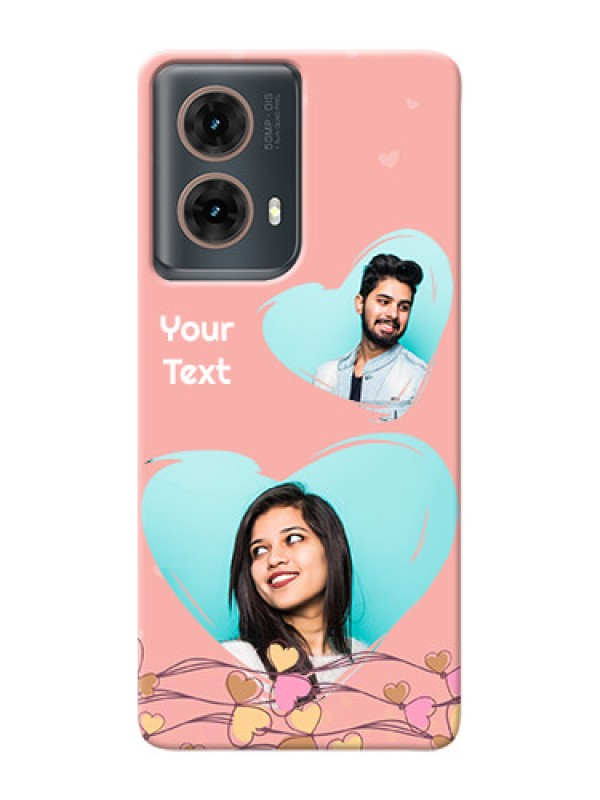 Custom Moto G85 5G customized phone cases: Love Doodle Design