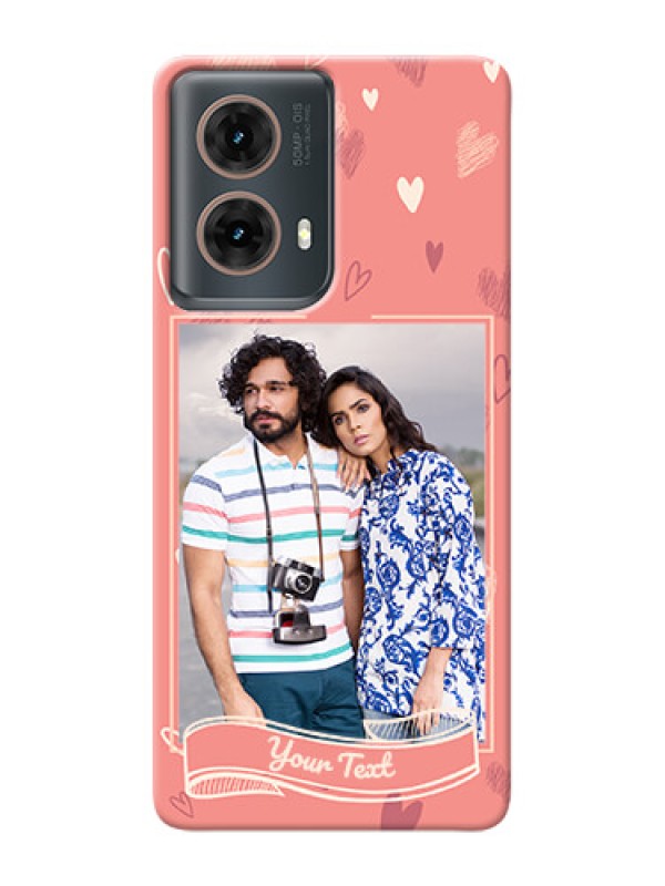 Custom Moto G85 5G custom mobile phone cases: love doodle art Design