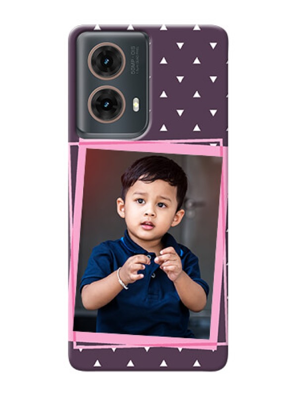 Custom Moto G85 5G Phone Cases: Triangle Pattern Dotted Design