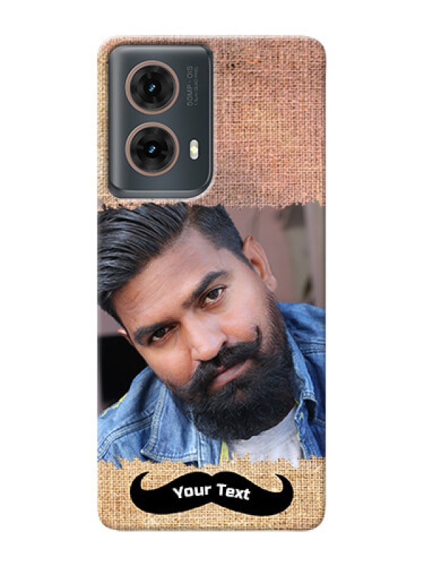 Custom Moto G85 5G Mobile Back Covers Online with Texture Design