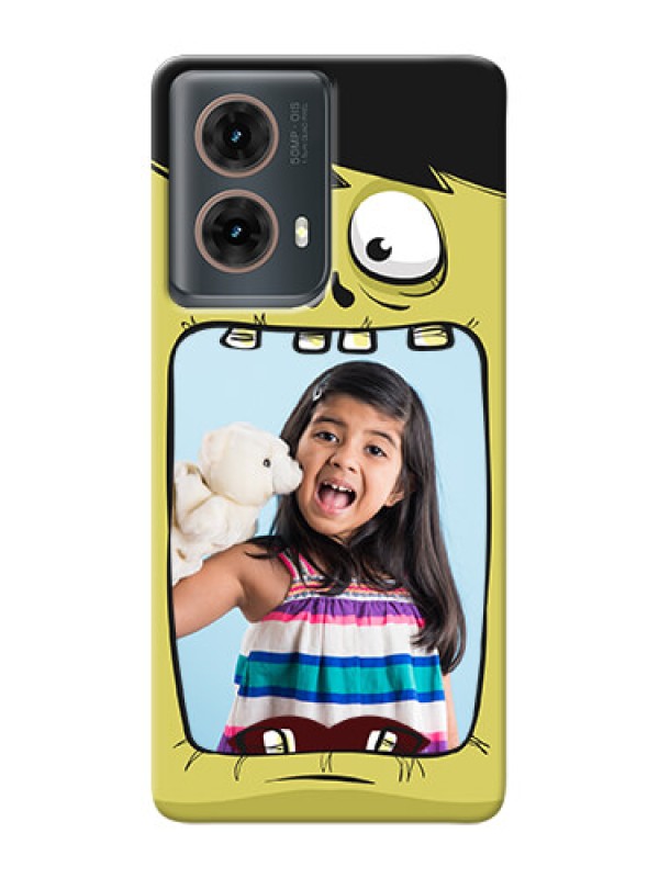 Custom Moto G85 5G Mobile Covers: Cartoon monster back case Design