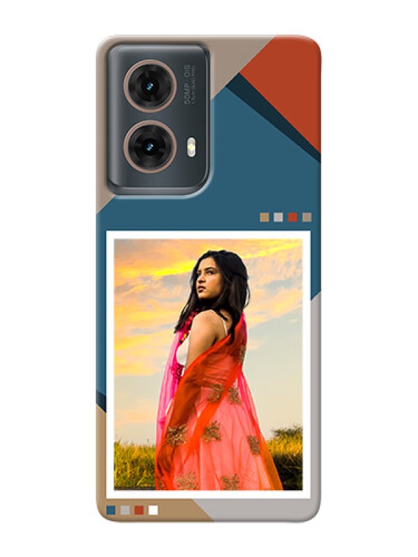 Custom Moto G85 5G Personalized Phone Case with Retro color pallet Design