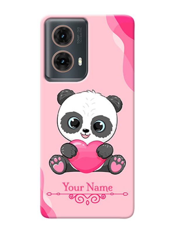 Custom Moto G85 5G Custom Mobile Case with Cute Panda Design