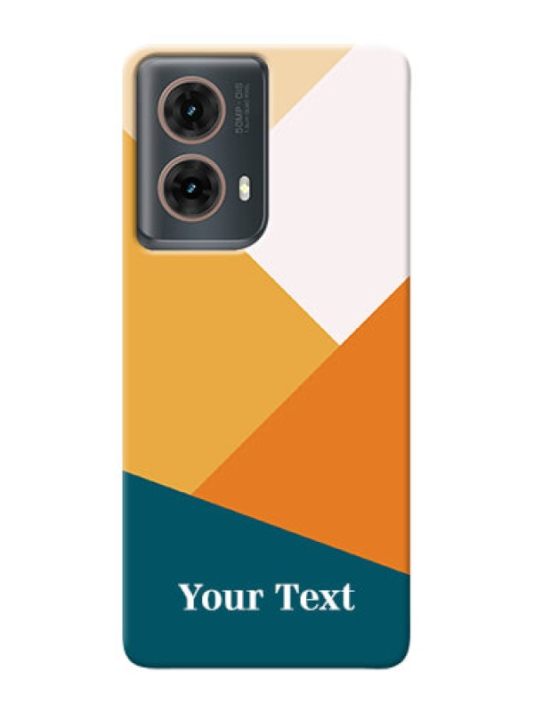 Custom Moto G85 5G Personalized Phone Case with Stacked Multicolour Design
