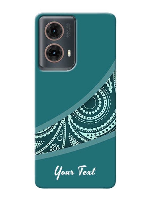 Custom Moto G85 5G Photo Printing on Case with semi visible floral Design