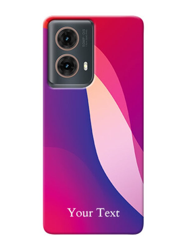 Custom Moto G85 5G Personalized Phone Case with Digital abstract Overlap Design