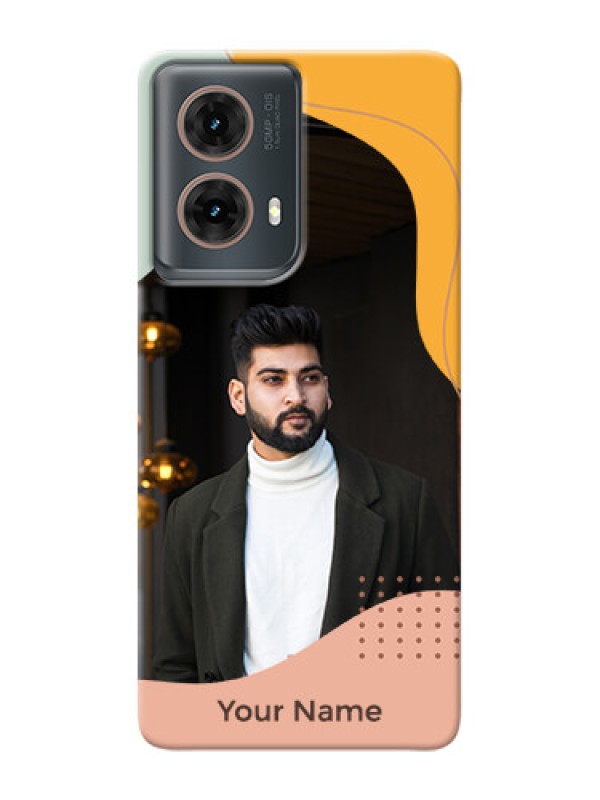 Custom Moto G85 5G Personalized Phone Case with Tricoloured overlay design