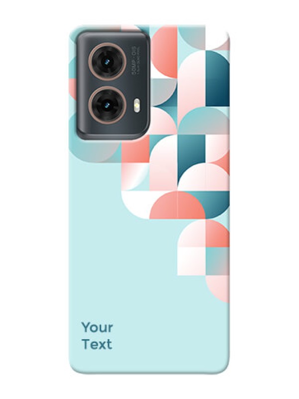 Custom Moto G85 5G Custom Phone Case with Stylish Semicircle Pattern Design