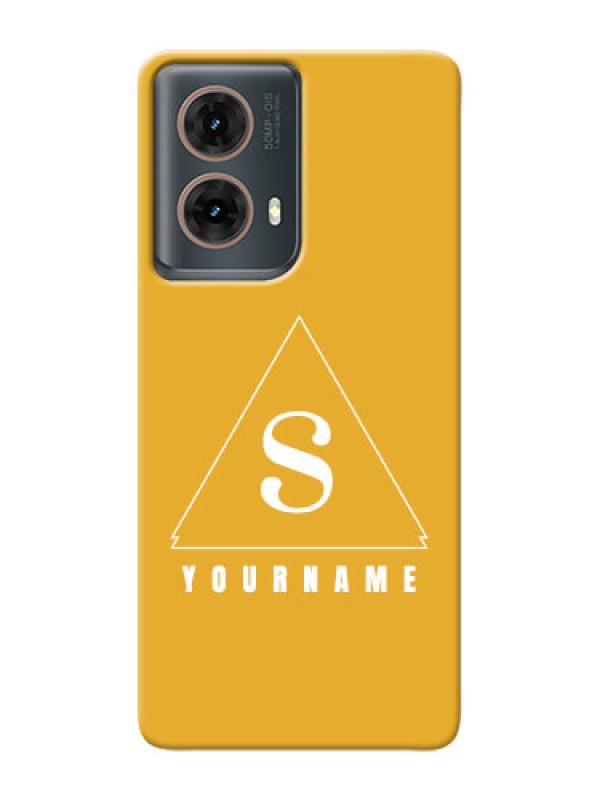Custom Moto G85 5G Personalized Phone Case with simple triangle Design